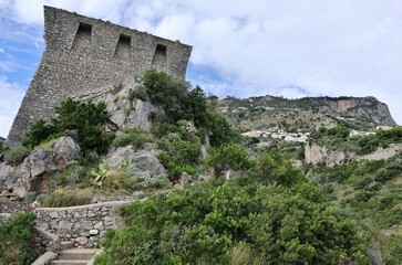 Fototapeta na wymiar Conca dei Marini - Torre di Capo di Conca dal belvedere