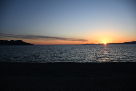 沼津の夕日