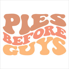 Pies before Guys eps wavy design