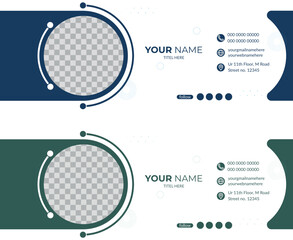 Stand Out with Modern and Creative Email Signature Banner Designs