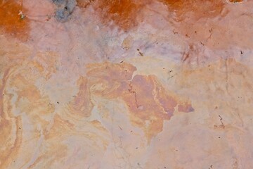 Oil spill on the ground.