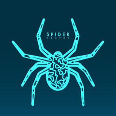 Abstract spider illustration.