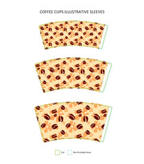 Coffee Cups Sleeves Design Templates Sh
