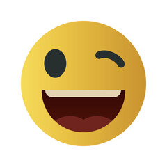 Yellow Cute Emoticon 