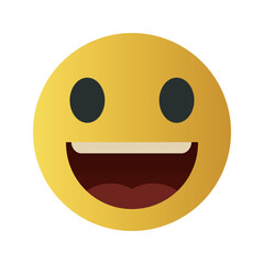 Fototapeta premium Yellow Cute Emoticon 