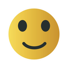 Fototapeta premium Yellow Cute Emoticon 