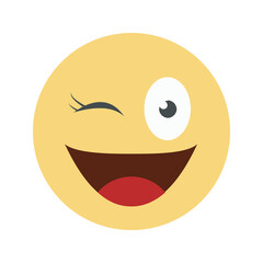 Yellow Cute Emoticon 