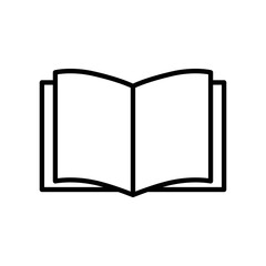 Open book line icon illustration. icon illustration related to read. Simple vector design editable.