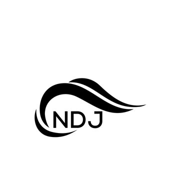 NDJ letter logo. NDJ blue image. NDJ Monogram logo design for entrepreneur and business. NDJ best icon.
