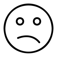 Fototapeta premium confused line icon