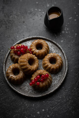 mini bundt cakes kouglof pâte à tartiner speculoos et groseilles