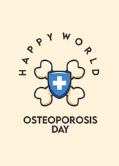 osteoprosis banner text background and ready to use