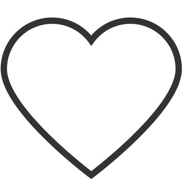 Heart shape. Like icon. Social media icon.