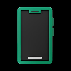 premium phone user interface icon 3d rendering on isolated background