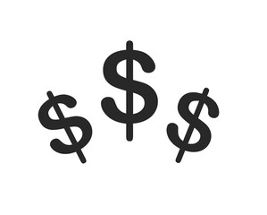 Dollar icon illustration	
