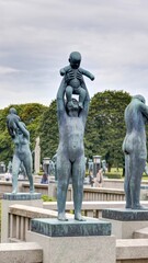 Obraz premium parc de Vigeland à Olso en Norvège