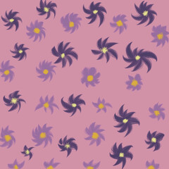 seamless background with flowers