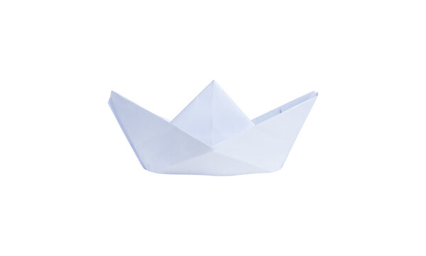 Isolated paper boat PNG transparent