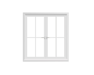 Isolated white window PNG transparent - obrazy, fototapety, plakaty