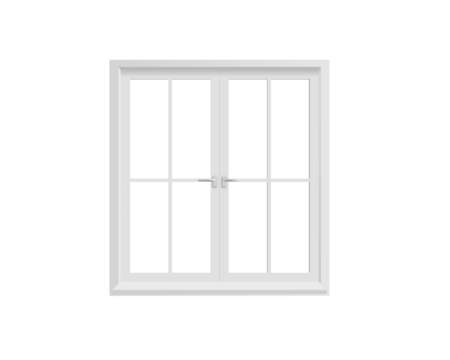 Isolated white window PNG transparent