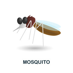 Mosquito icon. 3d illustration from outdoor recreation collection. Creative Mosquito 3d icon for web design, templates, infographics and more