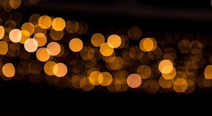 Bokeh luces amarillas