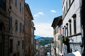 Urbino, (PU), Italy - August 10, 2022: Urbino town, Pesaro Urbino, Marche, Italy, Europe