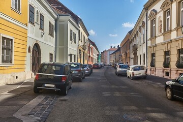 Old urban street in Budapest