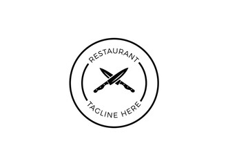 Modern logo of restaurant. Restaurant logo template. 