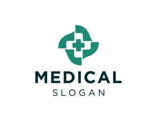 Obraz premium Logo design about medical on white background. created using the CorelDraw application.