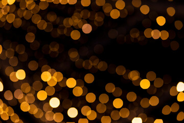 Bokeh luces amarillas