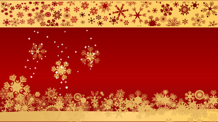 Snowflakes background with space for text