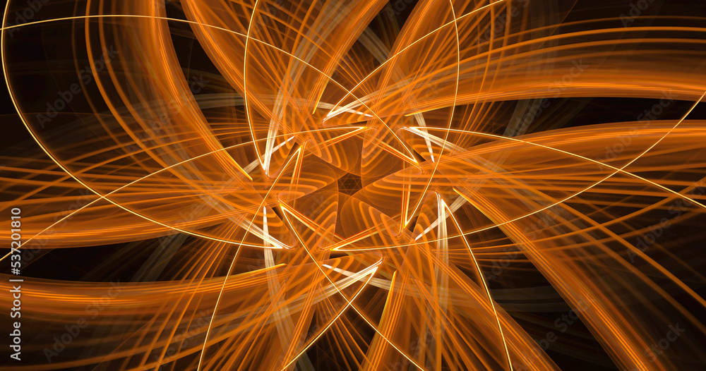 Poster fractal spiral. abstract fractal patterns and shapes. dynamic flowing natural forms.