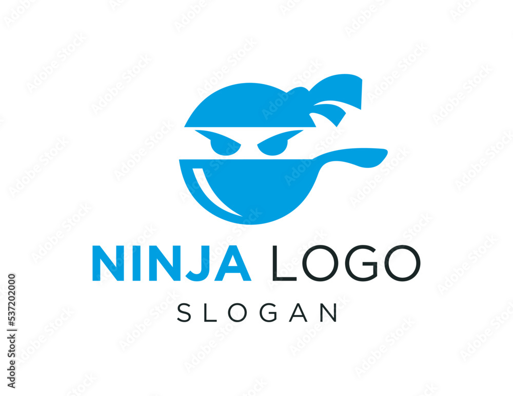 Aufkleber logo design about ninja on white background. created using the coreldraw application.