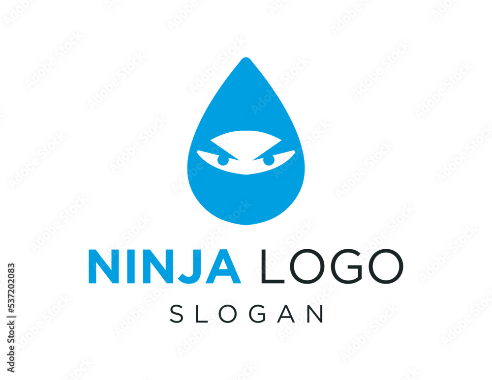 Aufkleber logo design about ninja on white background. created using the coreldraw application.