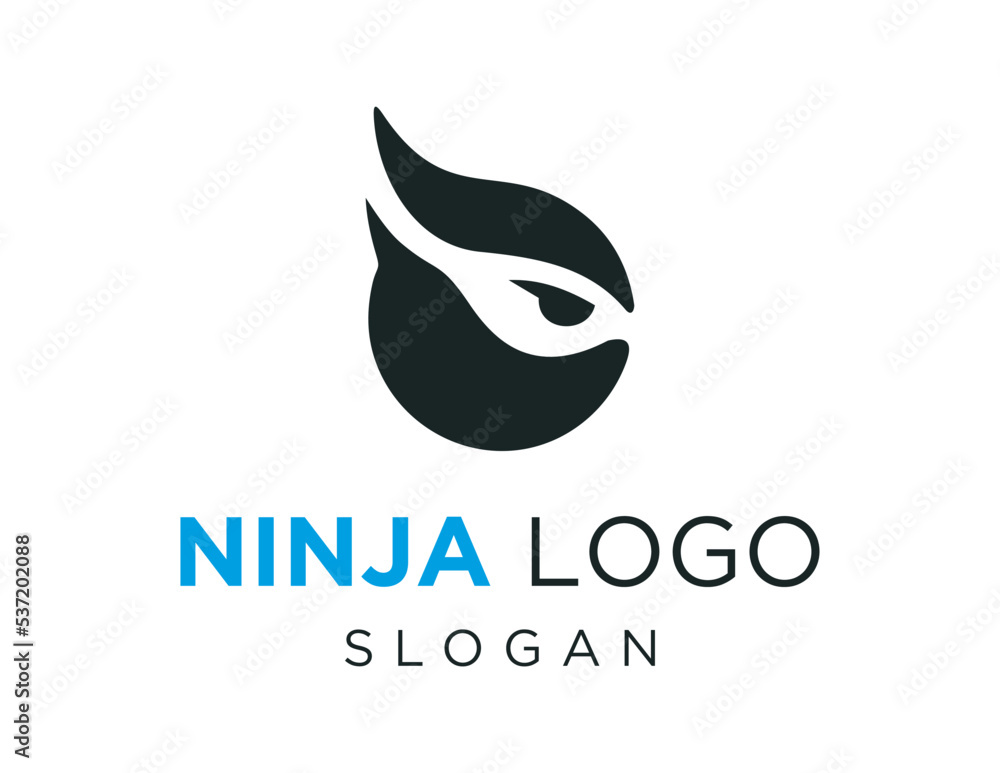 Aufkleber logo design about ninja on white background. created using the coreldraw application.