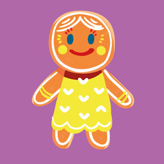 gingerbread girl - holiday treat for christmas