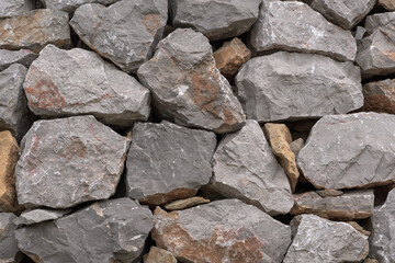 Texture of a dry stone wall, traditional Mediterranean
