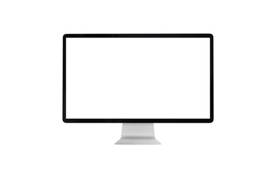 Isolated display in front position. PNG transparent background and display