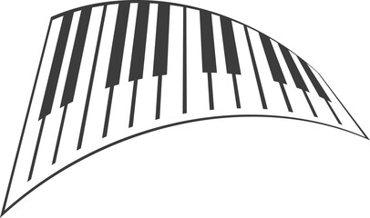 Naklejka premium Piano, jazz