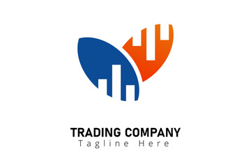Obraz premium Trading Logo Template for financial company