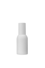 White Plastic bottle for medicine,cosmetics,cream, gel, skin care, liquid soap, shampoo and lotion, isolated on white background
