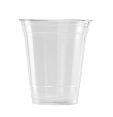Plastic Glass on white background with clipping path
