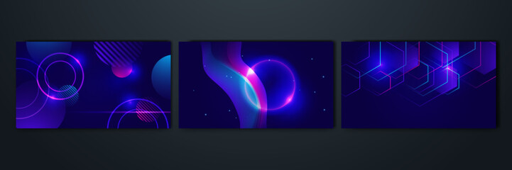 Modern abstract high-speed movement. Colorful dynamic motion on blue background. Movement sport pattern for banner or poster design background concept.