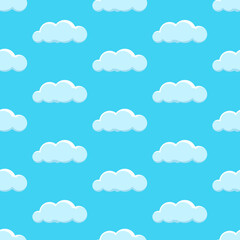 Seamless background with clouds