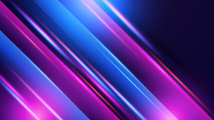 Modern abstract high-speed light effect. Abstract background with curved beams of light. Technology futuristic dynamic motion. Movement pattern for banner or poster design background concept.