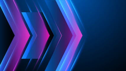 Fototapeta premium Modern abstract high-speed arrows light effect movement. Technology futuristic dynamic motion for banner or poster design background concept.