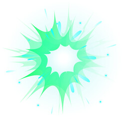 Glowing cartoon star