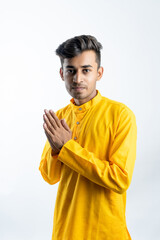 young indian man on traditional wear