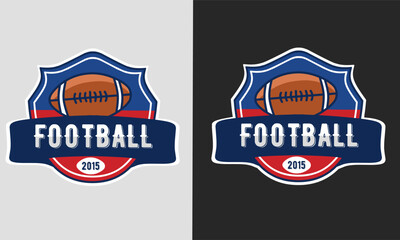 illustration vector of american football,vintage label,perfect for print,etc